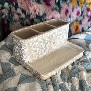 Cost Plus World Market Cream Organizer